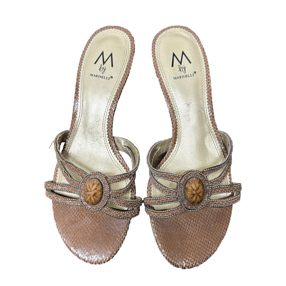 M by MARINELLI open toed mules size 8